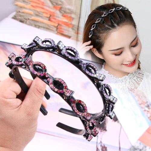 H:HYDE Women Alice Elegant Hairbands Unisex Sports Hair Band Hoop Double Bangs Hairstyle Hairpin Hair Accessories