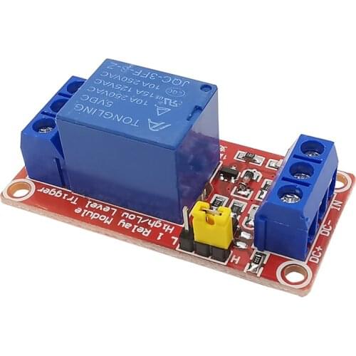 1Piece One 1 Channel Relay Module 5V 12V 24V Support High and Low Level Trigger Relay Module with Optocoupler