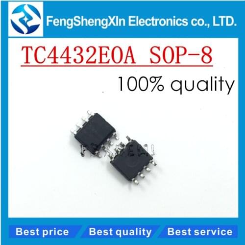 10pcs/lot New TC4432 TC4432EOA TC4432COA SOP-8 1.5A High-Speed 30V MOSFET Drivers TC4432EOA713