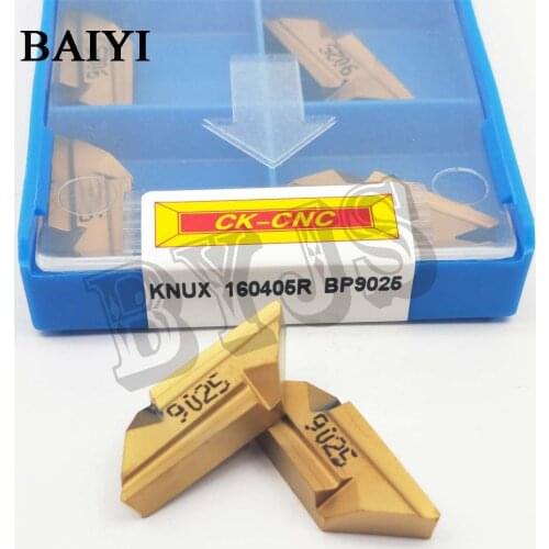 10pcs KNUX 160405R BP9025 cutting turning tools KNUX160405R Tungsten Carbide inserts steel turning tool KNUX 160405R