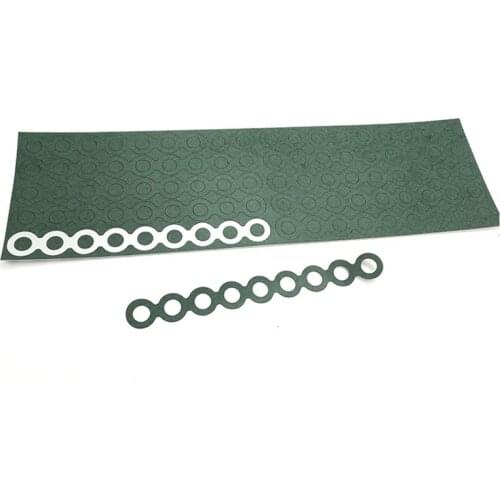 100pcs Lithium Battery Insulation Gasket 18650 High Temperature Insulation Gasket Battery Pack Insulation Gasket Barley Paper