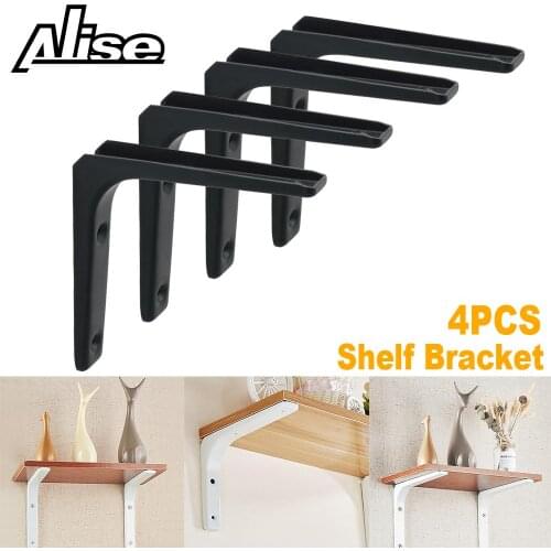 2/4pcs L Shelf Tripod bracket wall hanging right angle laminate fixed word partition shelf Bracket 304SUS Furniture Hardware