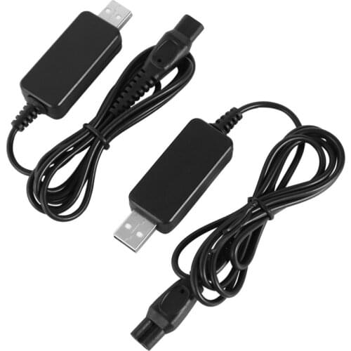 2 Piece USB Plug 15V 15W HQ850 Charger Adaptor for Shaver Razors S5079 PT726 Charge