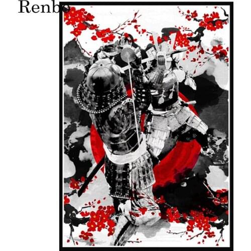 2021 New Diamond Painting Japanese samurai Full Square/Round 5D DIY Diamonds Embroidery sales 3D Cross Stitch Kits