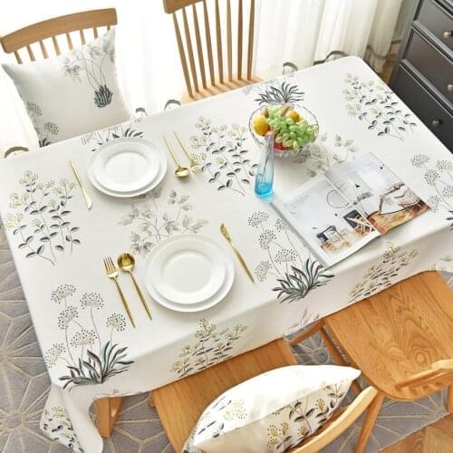 American Country Tablecloth Fabric Small Fresh Table Cloth Coffee Table Cover Rectangular Tablecloth Waterproof Tablecloths