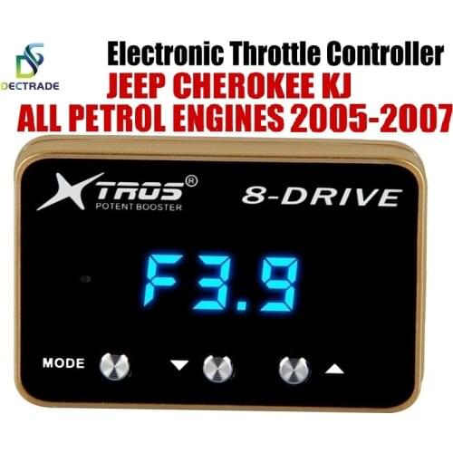 DECTRADE Car Electronic Throttle Controller Racing Accelerator Potent Booster For Jeep Cherokee KJ Petrol 2005-2007 Tuning Parts