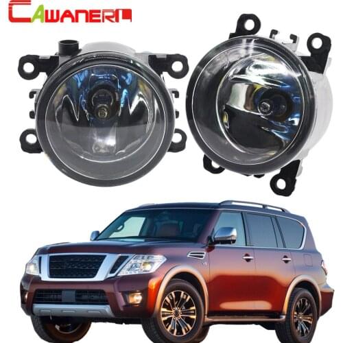 Cawanerl 2 X H11 100W Car Halogen Fog Light Daytime Running Lamp DRL 12V For Nissan Armada Closed Off-Road Vehicle 2003-2008