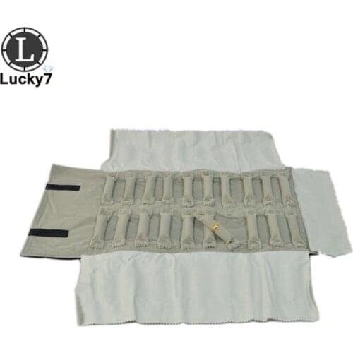 Black Velvet Ring Jewelry Display Pouch 20 Bars Black Grey Ring Organizer Storage Bag Exhibition Carrying Case Travel Roll Bag