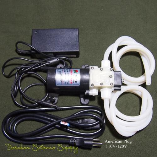 DC12V,45W,Diaphragm Water Pump,With Power Adapter & 2M Hose,Use in Glassware