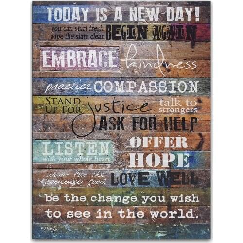 Rustic Stand Up For Justice Inspiration Motivation Canvas Painting Wall Art Office Decor Print Posters For Man Room Enterprise