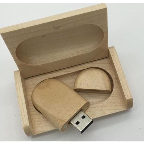 Wooden maple bean model usb 2.0 version memory flash stick pen drive