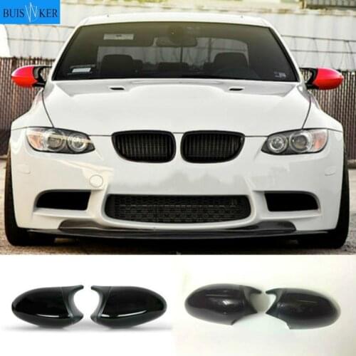 For BMW 1 3 Series E81 E82 E87 E88 E90 E91 E92 E93 Car Side Wing Mirror Cover Rear-View Caps Black high quality types