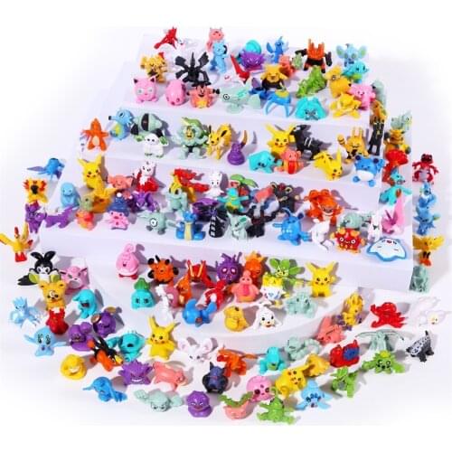 Pokemon 3-4cm 288Pcs Action Model 1:48 Anime Figures PVC Model Collection Anime Figure Rcartoon Pikachu Toys Dolls Gift