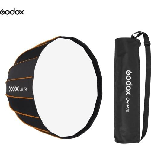 Godox Professional Parabolic Softbox 70cm Diffuser Godox Mount with Carrying Bag for Studio Photography