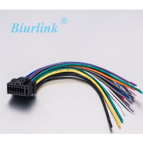 Biurlink Car Radio Speaker Wiring Stereo Harness Adapter Cable for Alpine 9884 9885 9887 123E 101 102 105 117E