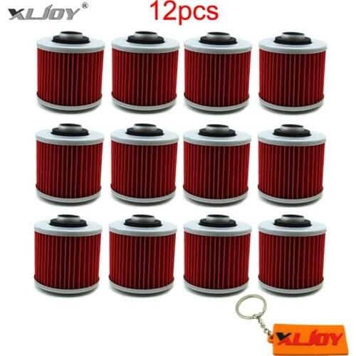 12x Oil Filter For Yamaha FZR250 YFM600 YFM700 SR400 XV535 SR500 XVS400 XVS650 TT600R XVS125 XT600E XV750 XTZ660 Motorbike