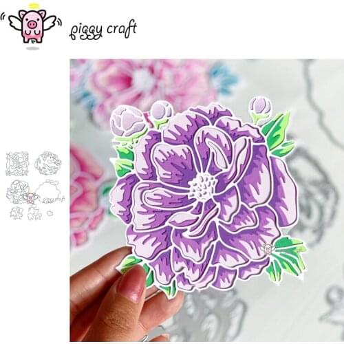 Piggy Craft metal cutting dies cut die mold 3D Flower decoration Scrapbook paper craft knife mould blade punch stencils dies