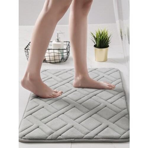 Soft Rebound Bathroom Bath Mat Set Multi Sizes Bathtub Washbasin Toilet Rugs Living Room Bedroom Kitchen Area Carpets Large Size