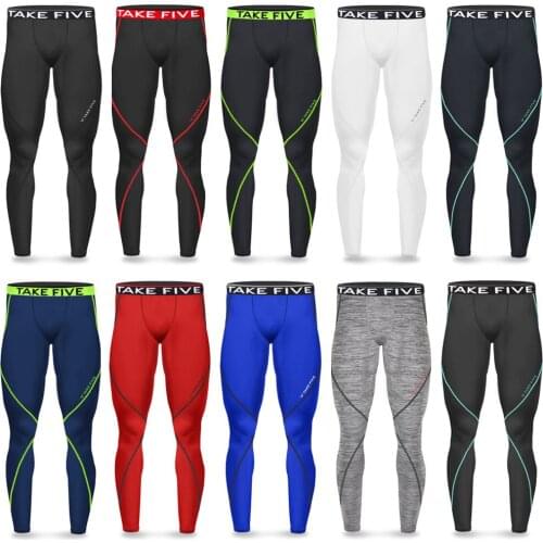 New Edition TakeFive Mens Skin Tights Compression Base Layer Running Total Pants