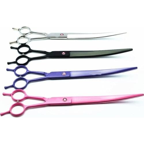 New Japan 440c colors 9 inch dog hair clipper pet hair scissor dog grooming shears cat cutting barber hairdressing scissors