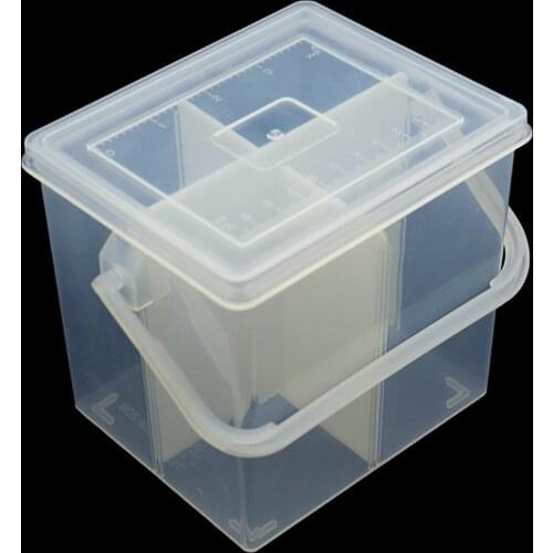 Clear Plastic Storage Box Embroidery Sewing Craft Durable Thread Cross Stitch Container Empty Case Holder Sorting Organizer