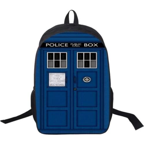 Tv Show Doctor Who Backpack For Teenagers Boys Girls School Bags Women Men Daily Backpack Children School Backpacks Kids Bag