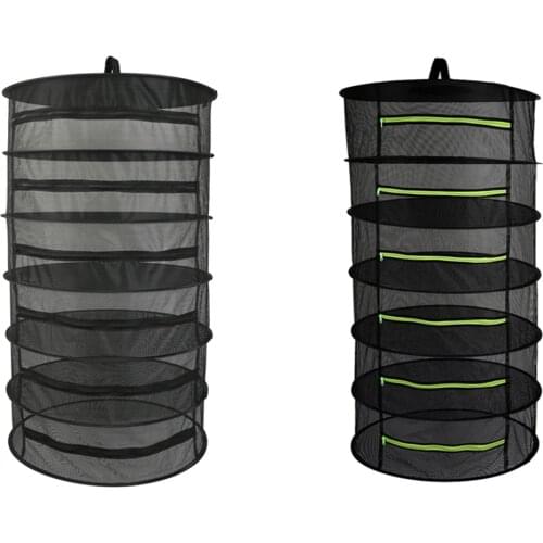 6/8 Layers Drying Net for Herbs Hanging Basket Folding Dry Rack Herb Drying Net Dryer Bag Mesh For Flowers Buds Plants Organizer