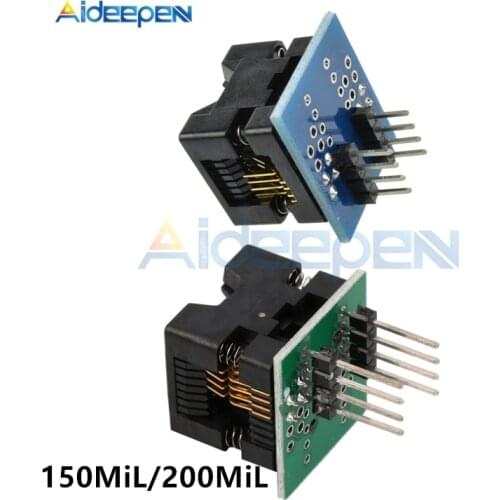 SOIC8 SOP8 to DIP8 IC Socket Programmer Adapter Socket Wide-Body Seat Wide 150mil /200mil For ALL-11 ALL-100GANG LT-48 SuperPRO