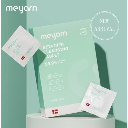 MEYARN Retainer Cleansing Tablet Suitable For Orthodontic Retainer Braces Anti-molar Braces And Dentures 1 Box include 36Pieces