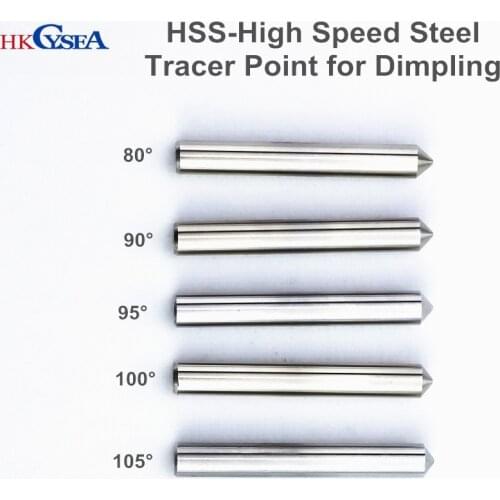 Raise HSS High Speed Steel Tracer Point End Milling Cutter 80/85/90/95/100/105Degree for Vertical Key Cutting Copy Machine Drill
