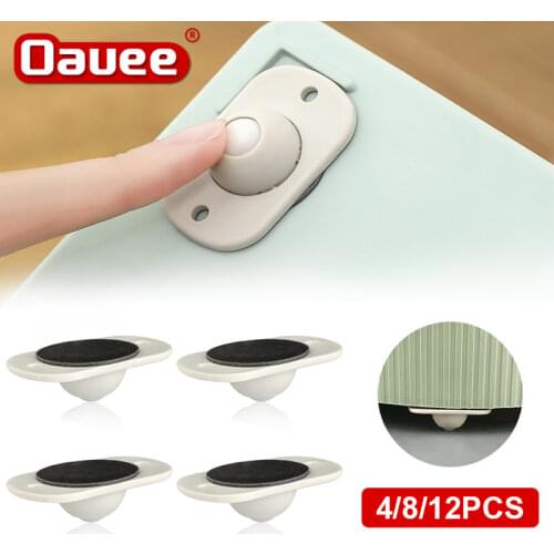 4PCS Universal Paste Type Adhesive Storage Can Self-adhesive Pulley Home No Noise No Scratches Box caster wheel rolling stool