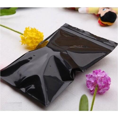 15*22cm jewelry Storage bag Ziplock Zip Zipped Lock Reclosable Plastic Poly black Bags