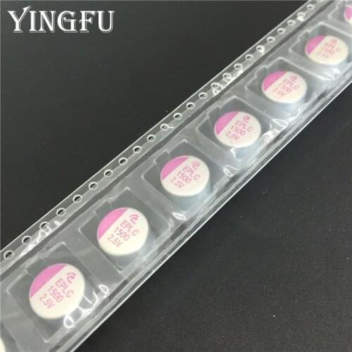 30pcs/Lot 1500uF 2.5V 10x10mm EPLC 2.5V1500uF SMD Solid capacitor EPLC0E152MJ09 Japan Good Quality