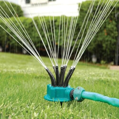 360 Degree Automatic Garden Sprinklers Rotation Irrigation Water Sprinkler System Grass Lawn Watering Device Nozzle Spray Tools