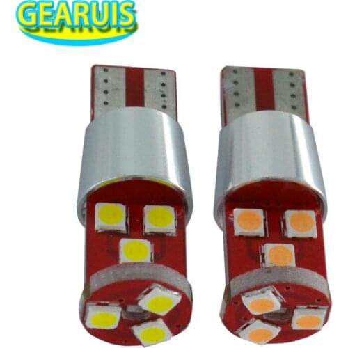 4pcs T10 Canbus 9 SMD 3030 error free LED Flood PCB 194 168 W5W 9SMD Car Auto License Plate Wedge Light Bulb Lamp White Pink
