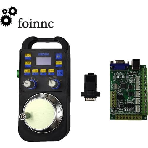 Mach3 CNC 5-axis motion control card and 5-axis wireless electronic handwheel Digital display handwheel supports offline motion