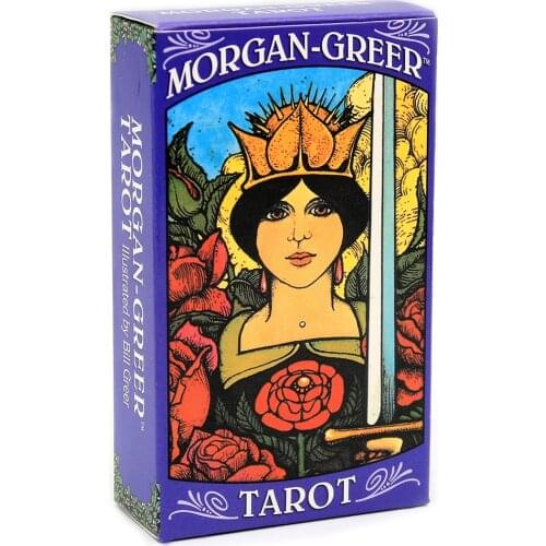 78pcs Morgan Greer Tarot Deck English Cards Bill F Greer Based on Rider-Waite Tarot Deck Game Toy Divination With PDF Guidebook