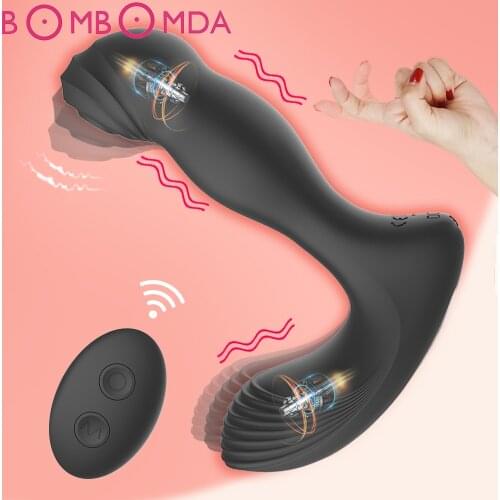 Remote Control Anal Plug Vibrator Finger Prostate Massager For Men Masturbator Vibrating Butt Plug Adult Erotic Sex Toys For Men