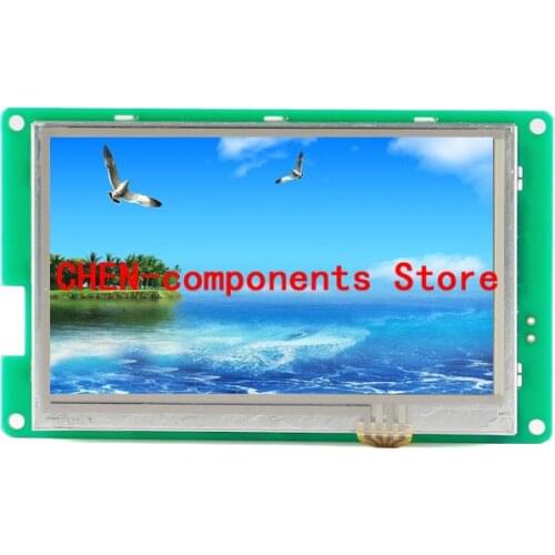 DWIN TFT LCD Module 4.3 Inch 480*272 Resolution UART Serial HMI Touch Panel,DMT48270L043_01W