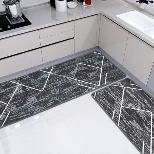 Geometric Kitchen Carpet Floor Kitchen Mat Minimalism Long Rugs Home Decorative Anti-Slip Hallway Door Mats Entrance Doormat