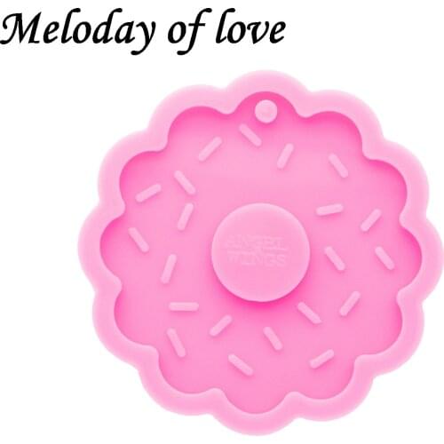 Glossy Donuts Keychain Mold Silicone Resin Mould DIY Handmade for Epoxy Making chocolate Polymer Clay DY0608