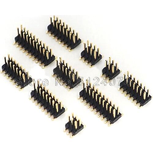 SMT Double row needle 1.27mm 2*3/4/5/6/7/8/10/12/15/20/25/30/40/50pin DIP Patch needle male Header connector