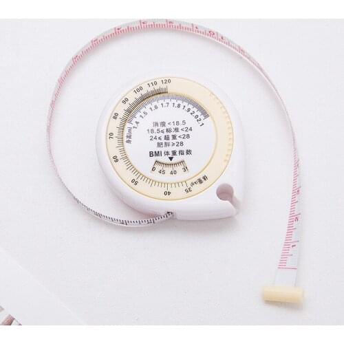 1.5m new health measurement waist measure Mini double sided scale small tape button type automatic retractable tape