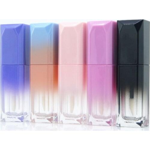 DIY Lip Glaze Container With Multi-color Lipgloss Tube Lip Gloss Tube Empty Cosmetic Container With Inner Plug