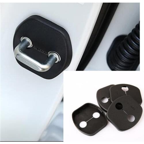 Car Body Anti Rust Water Proof Door Lock Keys Protect Buckle Cover Moulding 4pcs/Set For Renault Koleos 2017 2018 2019 2020