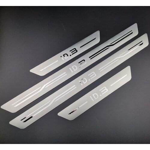 VW ID3 Stainless Steel Door Sill Scuff Plates for Volkswagen ID.3 2020-2022