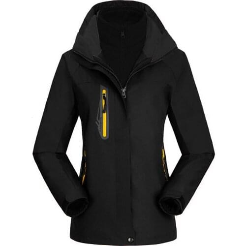 New outdoor jacket men and women three-in-one two-piece detachable windproof and waterproof mountaineering suit