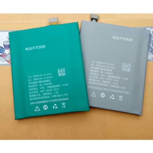 Original New Ymitn 2900-3000mAh Phone Battery Li-ion Replacement Built-in battery panel For IUNI U3 i1 BL-N3000C / N3000B