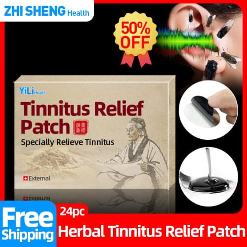6/12/18/24pcs Patch for Tinnitus Cure Drumming in the Ears Deafness Hearing Loss Ear Canal Disease Medical Plaster