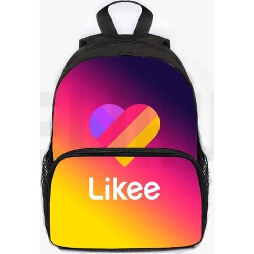 LIKEE Bag for Kids 3D Russia Type 13 Inch Singers Zipper Kindergarten Backpack Likee School Bags for Teenage Girls Bookbag
